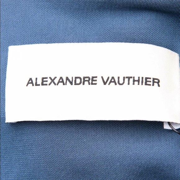 Authentic Alexandre Vauthier Blue Draped Dress - Picture 4 of 4